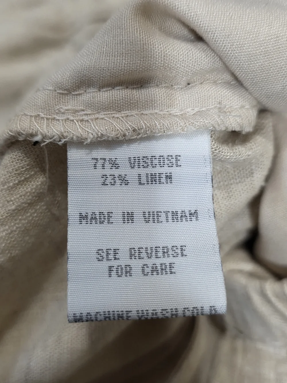 Daydreamer LA Linen Beach Pants Natural Beige NWT Size Large